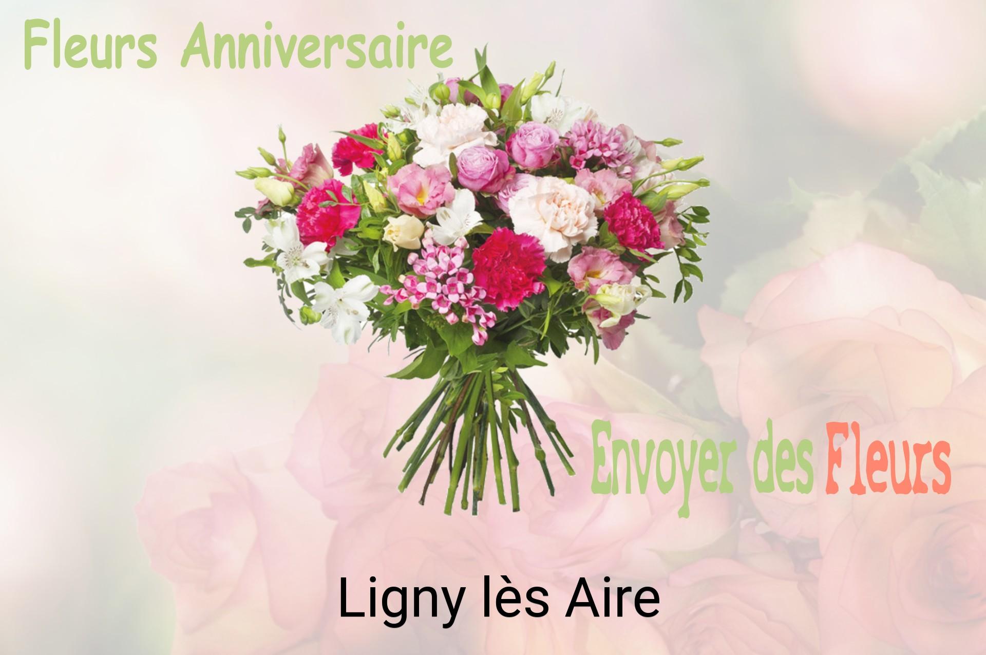 Bouquet de fleurs d’anniversaire livré à Ligny-lès-Aire